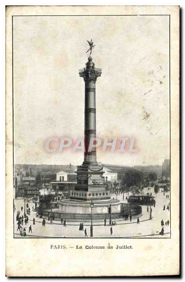 CPA Paris La Colonne de Juillet