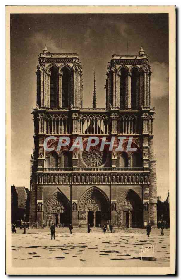 CPA Paris Notre Dame et Place du Parvis