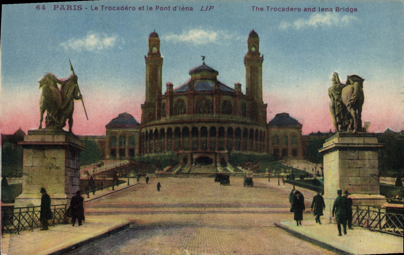CPA Paris Le Trocadero et le Pont d'Iena