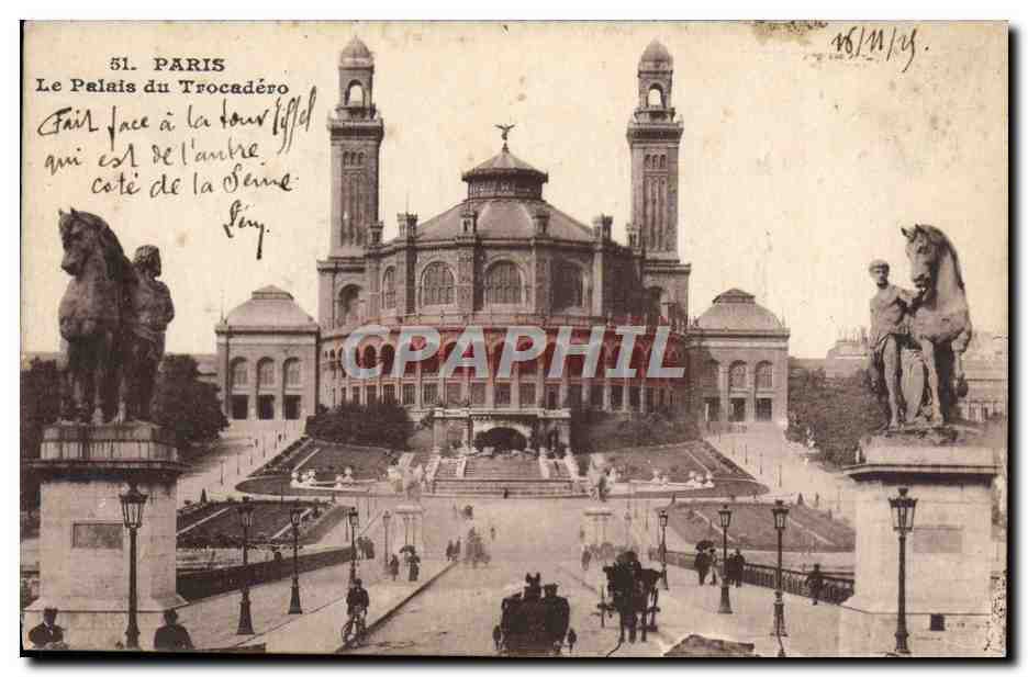 CPA Paris Le palais du Trocadero
