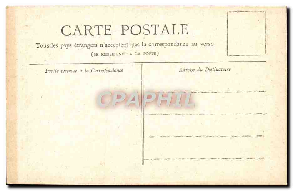 CPA Paris Monument de Gambetta — Verso