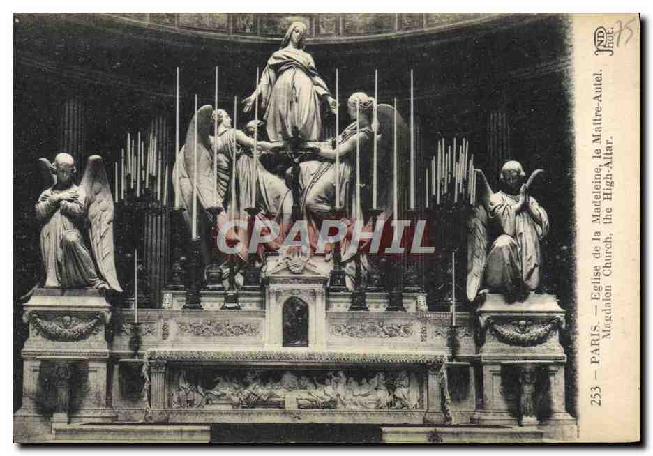 CPA Paris Eglise de la Madeleine le Maitre Autel