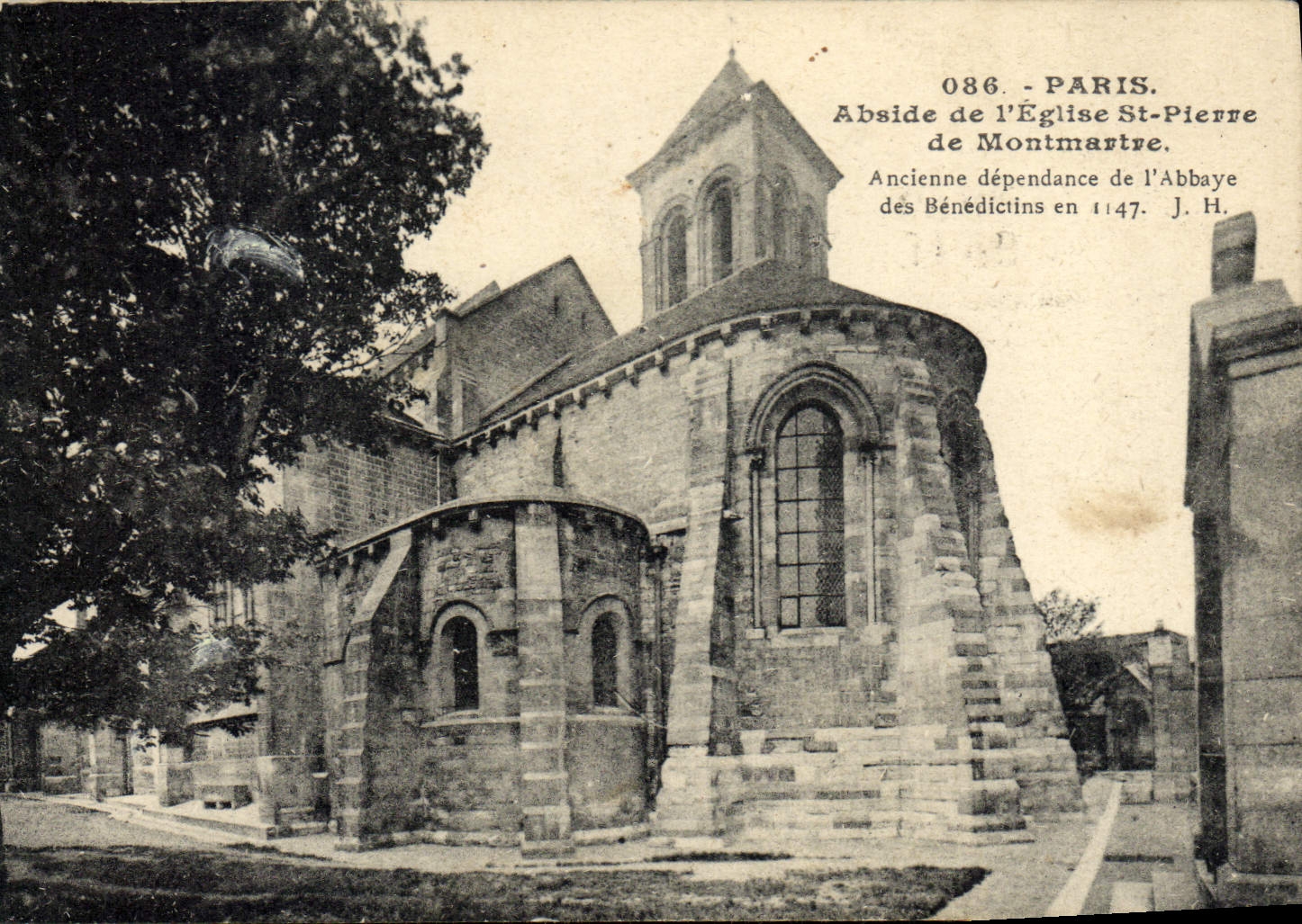 CPA Paris Abside de L'Eglise St Pierre de Montmartre