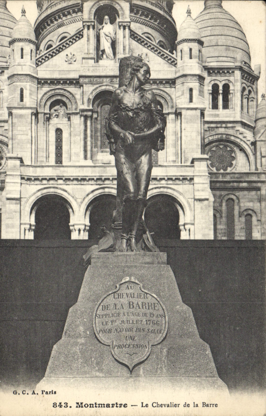 CPA Montmartre Le Chevalier de la Barre Paris 