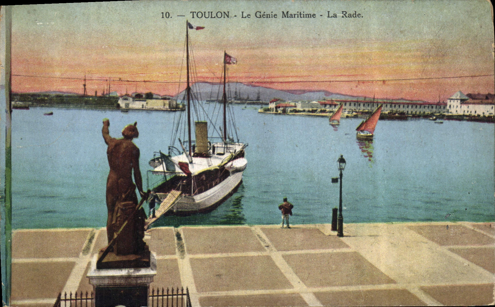Toulon - Le Génie Maritime - La Rade — Carte postale n°10, éditée par Cartes Matériaux de Marseille