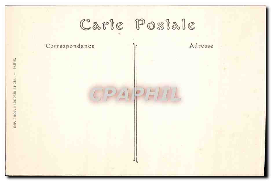 CPA Pau Interieur du Chateau le grand salon — Verso