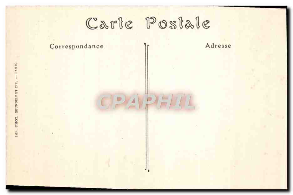 PAU — Intérieur du Château, Chambre à coucher de Jeanne d'Albret — A.B. Phot. — Verso