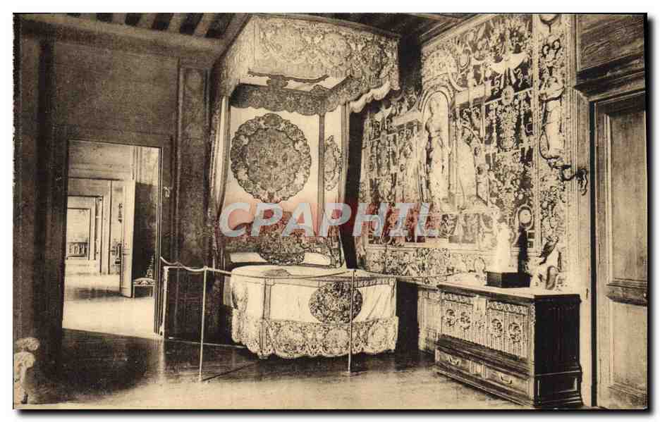 CPA Pau Le Chateau Henri IV Chambre Louis XIV dite Abd el Kader 