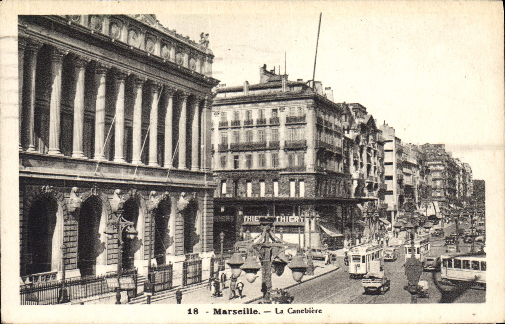 CPA Marseille La Canebiere