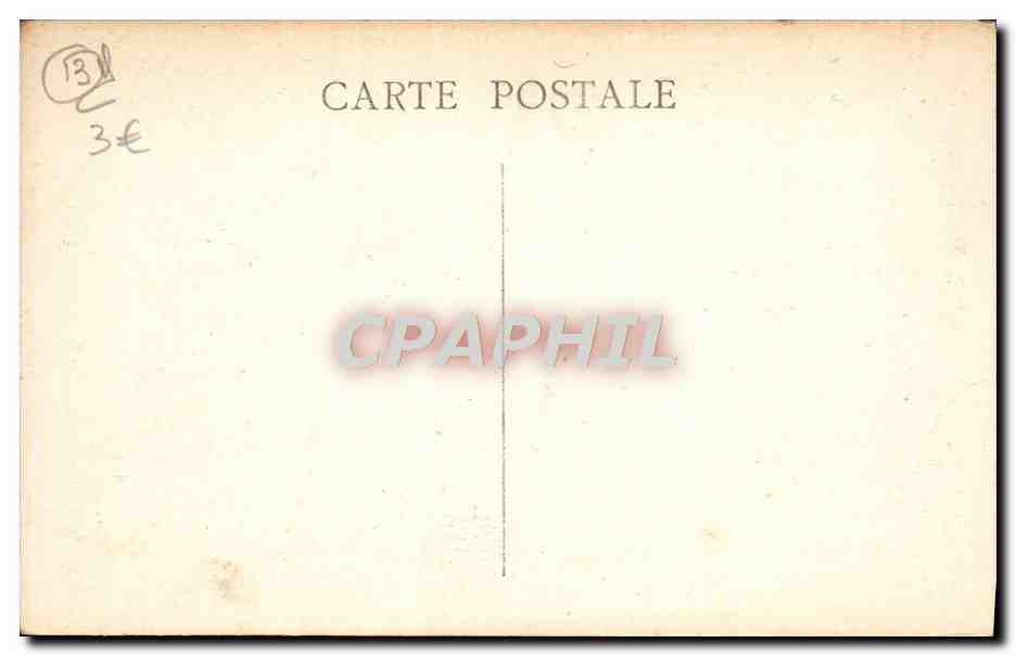 CPA Marseille La Canebiere — Verso