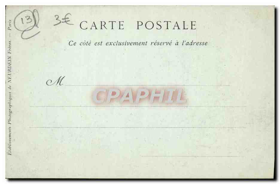 CPA Marseille La Chateau d'If Vue Prise en Mer — Rückseite