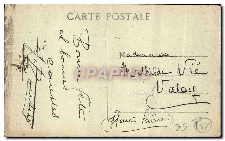 CPA Marseille Rue Cannebiere — Verso