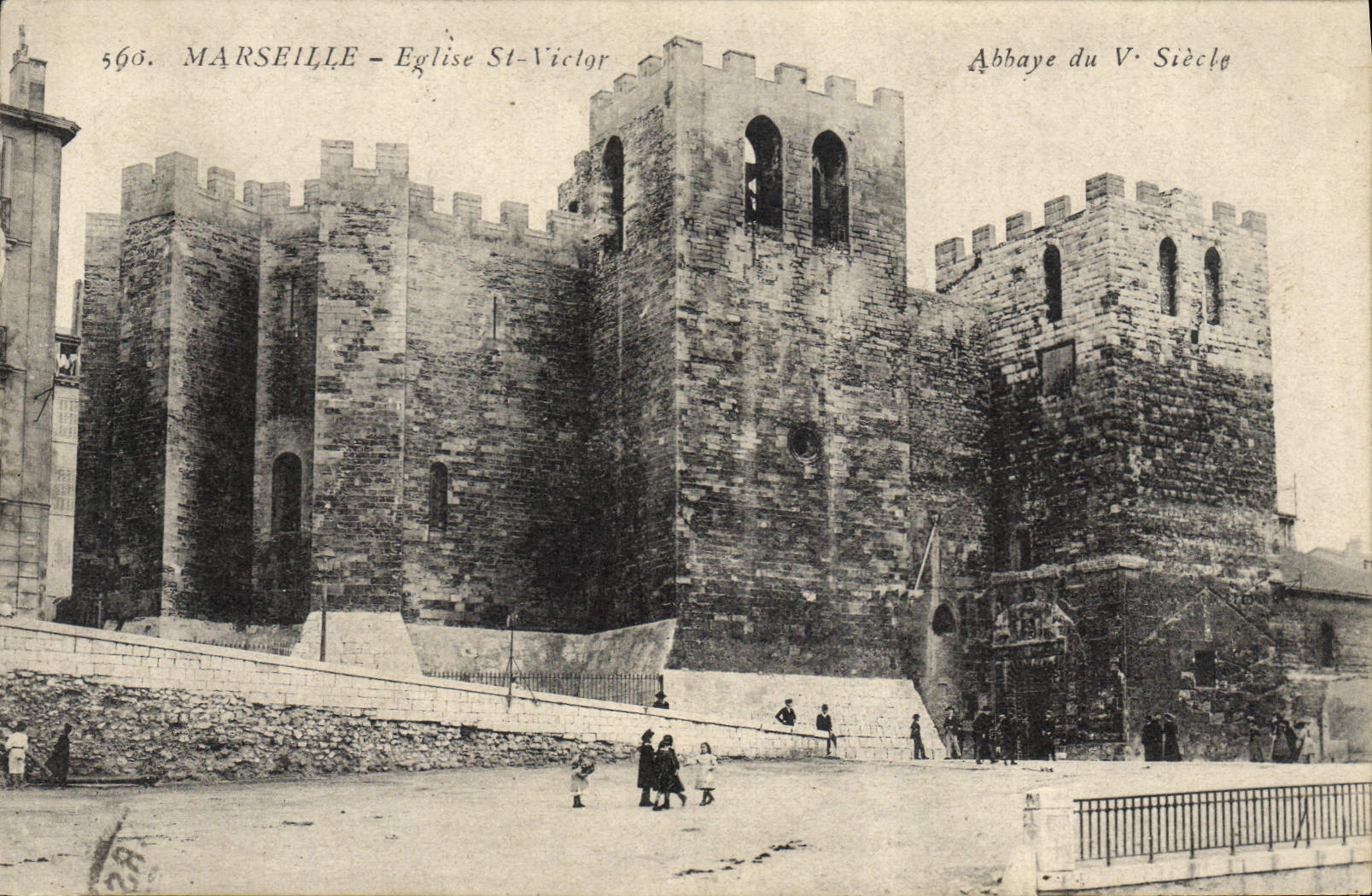 CPA Marseille Eglise St Victor Abbaye