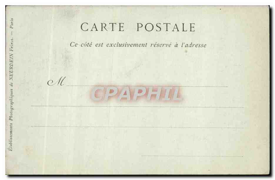 CPA Palais De Versailles Salon de L'Ceil de Boeuf — Verso