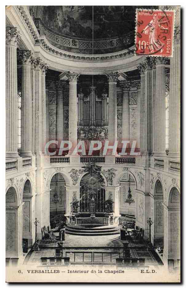 CPA Palais De Versailles Interieur de la Chapelle Orgue