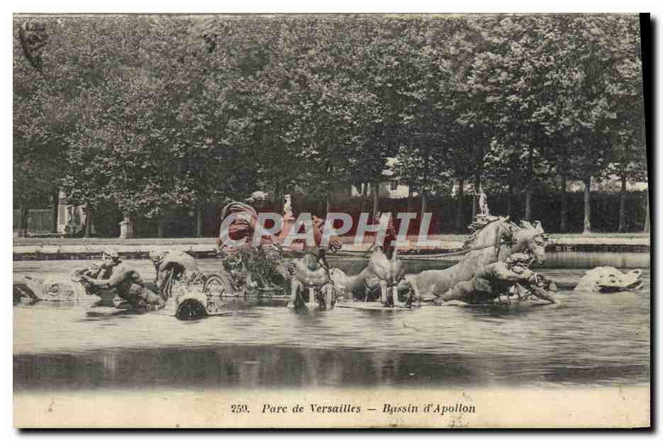 CPA Parc De Versailles Bassins D'Apollon