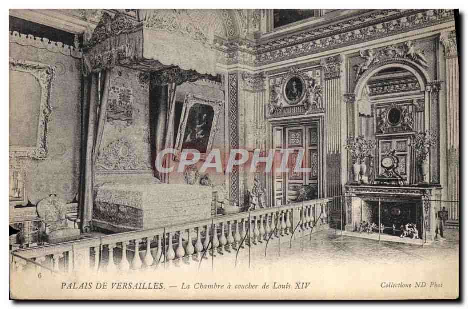 CPA Palais De Versailles La Chambre a Coucher de Louis XIV