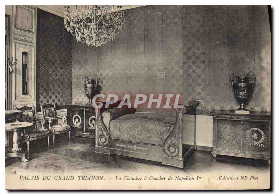CPA Palais De Versailles Grand Trianon La chambre a coucher de Napoleon 1er