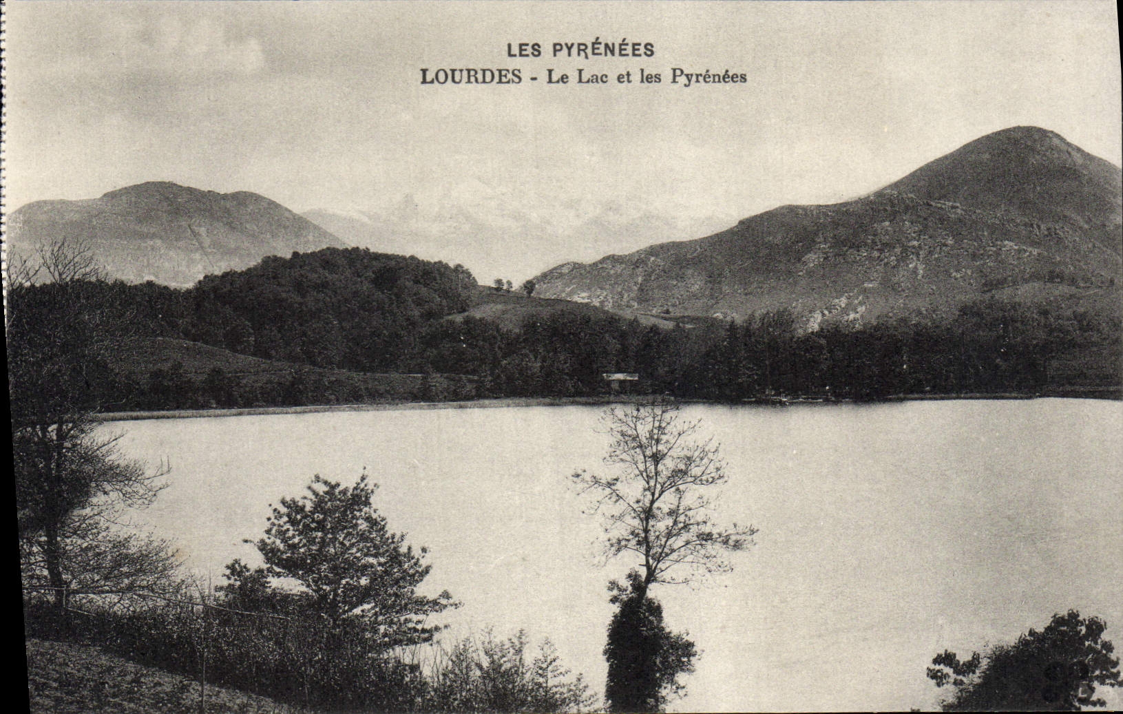 CPA Lourdes Le Lac et les Pyrenees
