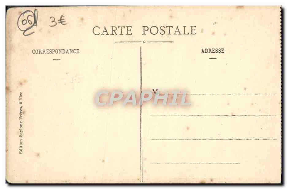 CPA Nice Jetee promenade Embouchure du Paillon Lavandieres  — Rückseite