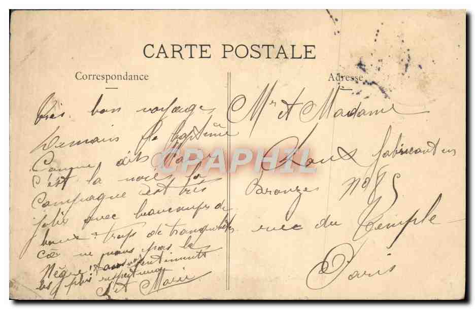 CPA Vue generale de Moulins prise de la Tour St Gilles  — Verso