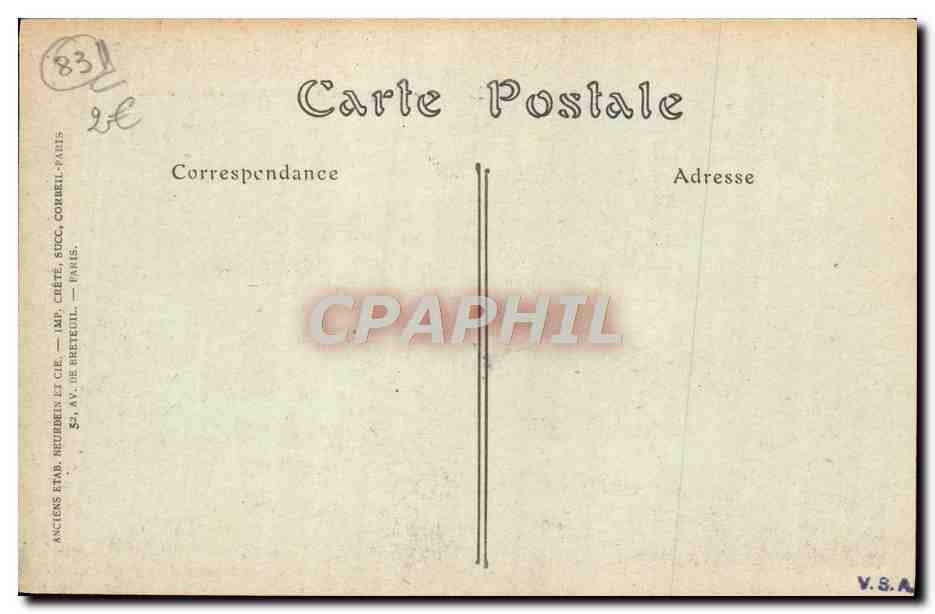 Corniche de l'Esterel — Le Trayas et la Pointe de l'Esquillon — Imp. Corbeil, Paris, n° 257 — Rückseite