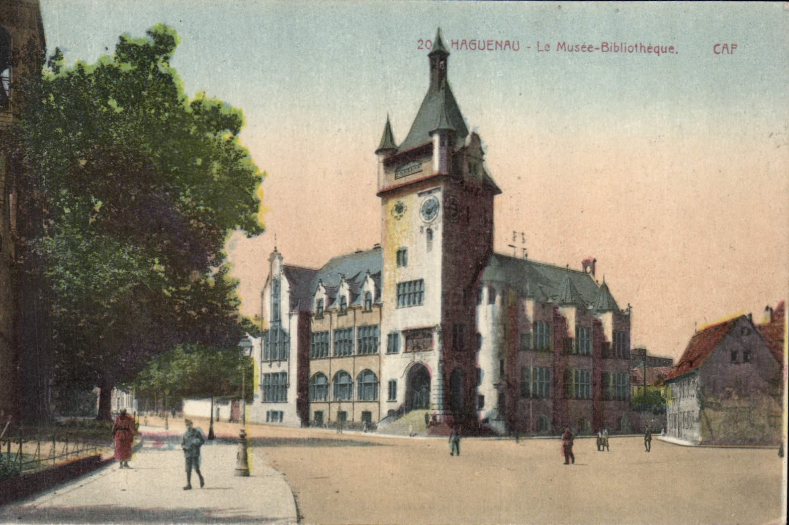 CPA Haguenau Le Musee Bibliotheque