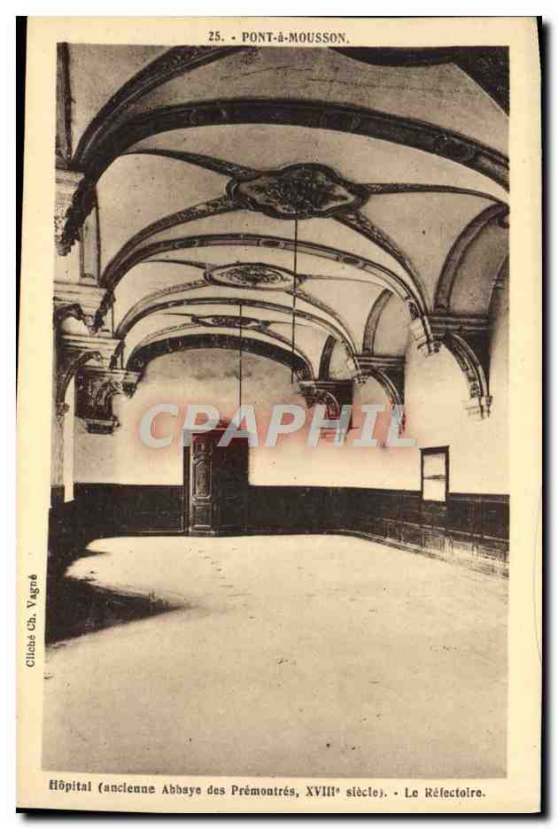 CPA Hopital Abbaye Des Premontres Le refectoire Pont a Mousson