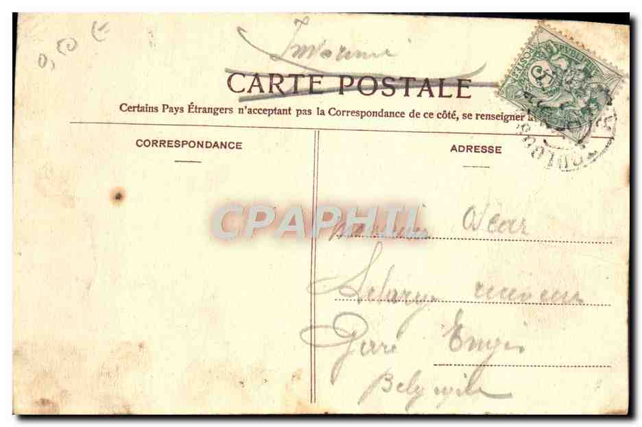CPA Biarritz Et Ses Tamaris Vue Sur Le Phare Et Le Palais Imperial Peche  — Verso