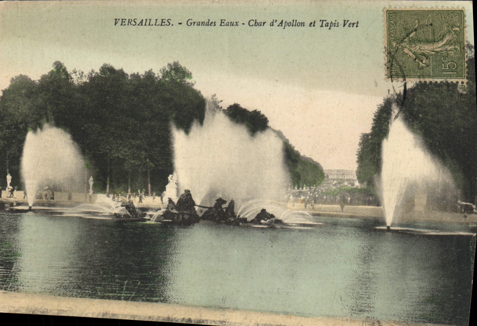 Versailles - Grandes Eaux - Char d'Apollon et Tapis-Vert — éditeur Mme Moreau, série non visible