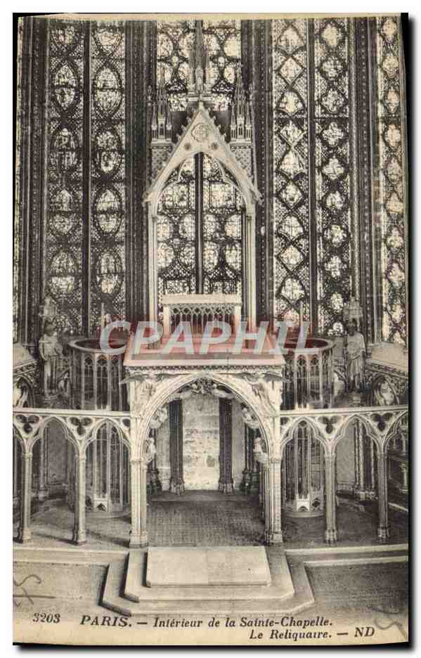 CPA Paris Interieur De La Sainte Chapelle Le Reliquaire