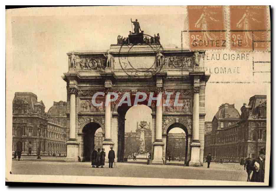 CPA Paris L'Arc De Triomphe Du Carrousel