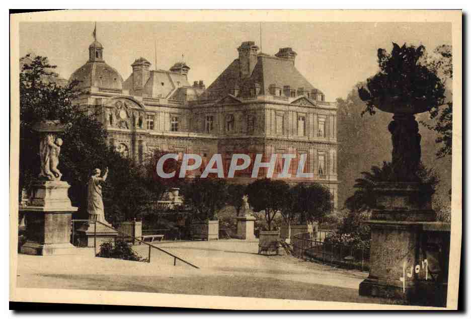CPA Paris Le Palais Et Jardin Du Luxembourg