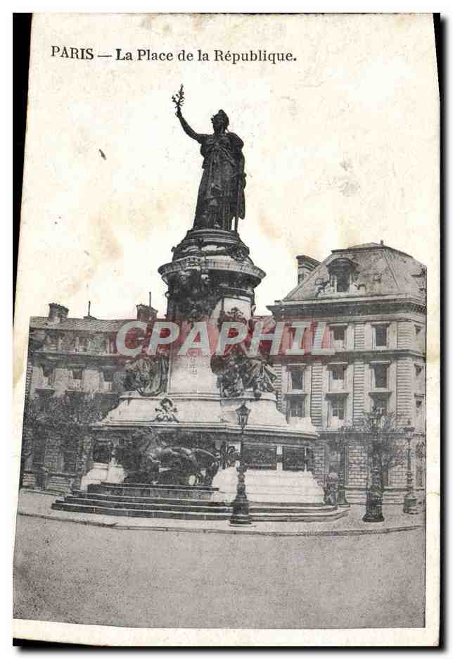 CPA Paris La Place De La Republique