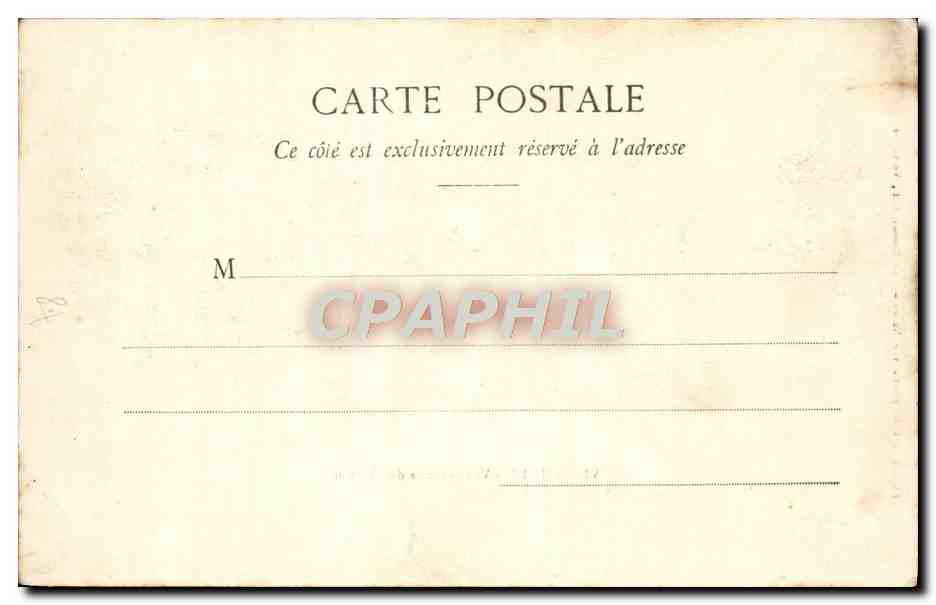 Versailles - Vue générale du Château — Phototype A. Bergeret & Cie, Versailles — Verso
