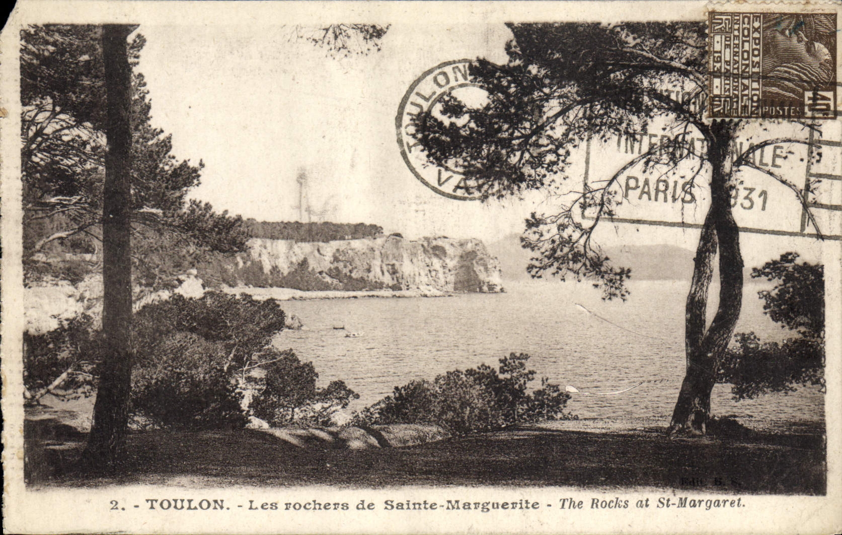 Toulon - Les rochers de Sainte-Marguerite — éditeur Bouvet & Cie, n°2