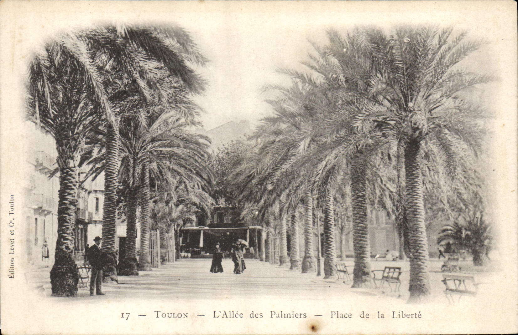 Toulon — L'Allée des Palmiers — Place de la Liberté — Édition Levet et Cie, Toulon, n°17