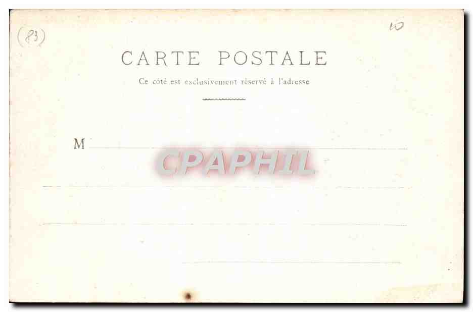 Toulon — L'Allée des Palmiers — Place de la Liberté — Édition Levet et Cie, Toulon, n°17 — Verso