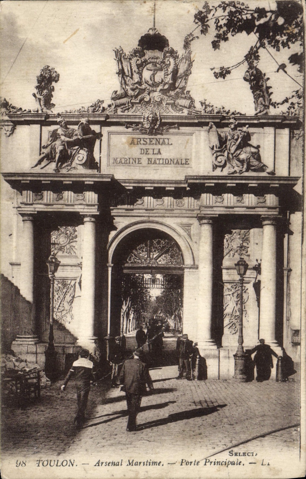 Toulon — Arsenal de la Marine Nationale — Porte Principale — Sélecti, n° 98