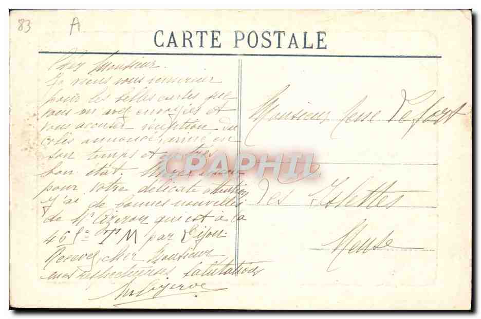 Toulon — La Grosse Tour — editor F.F. n° 95 — Reverso