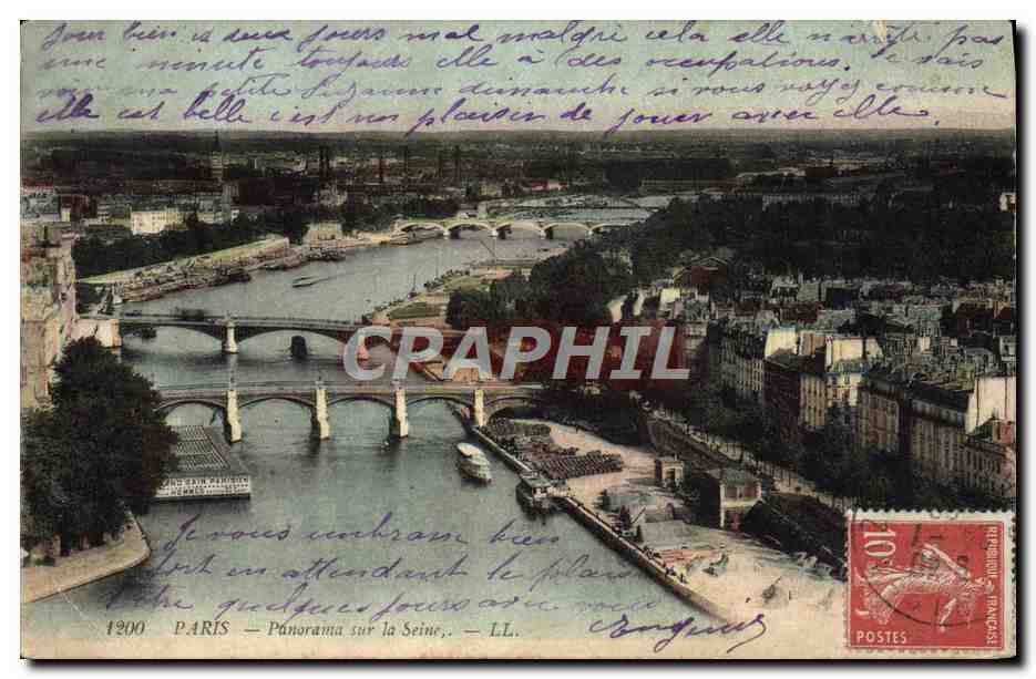 CPA Paris Panorama Sur La Seine