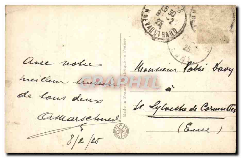CPA Paris Eglise De La Madeleine — Verso