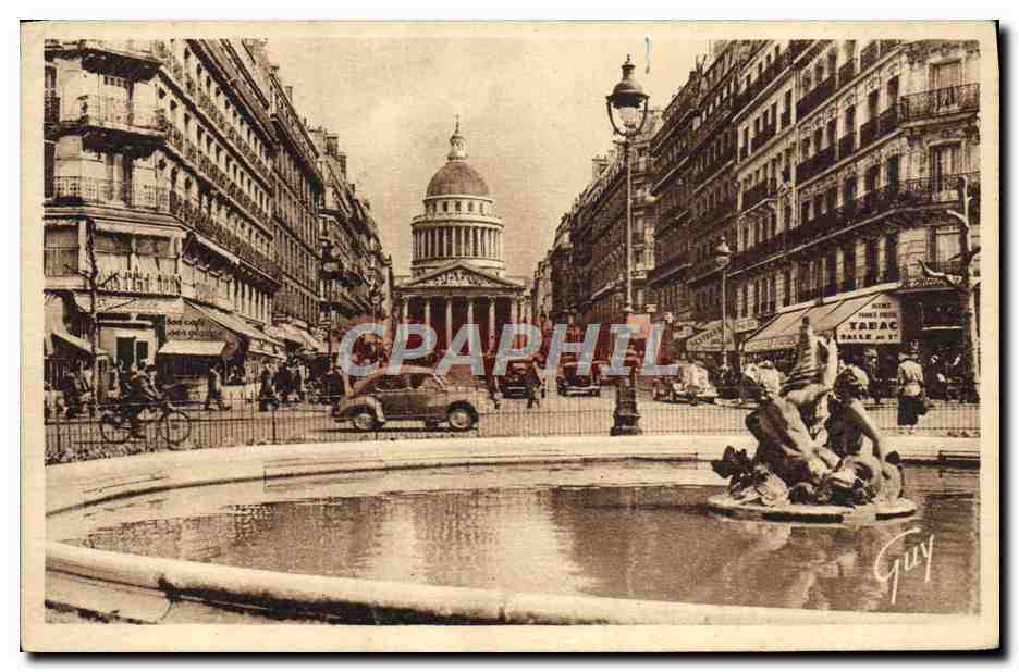CPA Paris Et Ses Merveilles La Rue Soufflot Et Le Pantheon