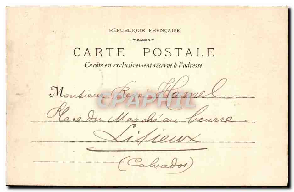 CPA Marseille Le Chateau D'If — Verso