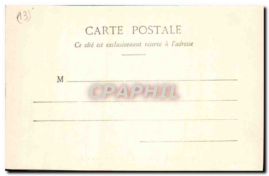 CPA Marseille Entree Du Vieux Port Bateaux — Verso