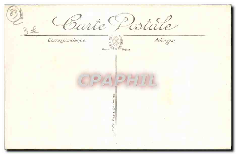 CPA Toulon Place De La Liberte — Verso