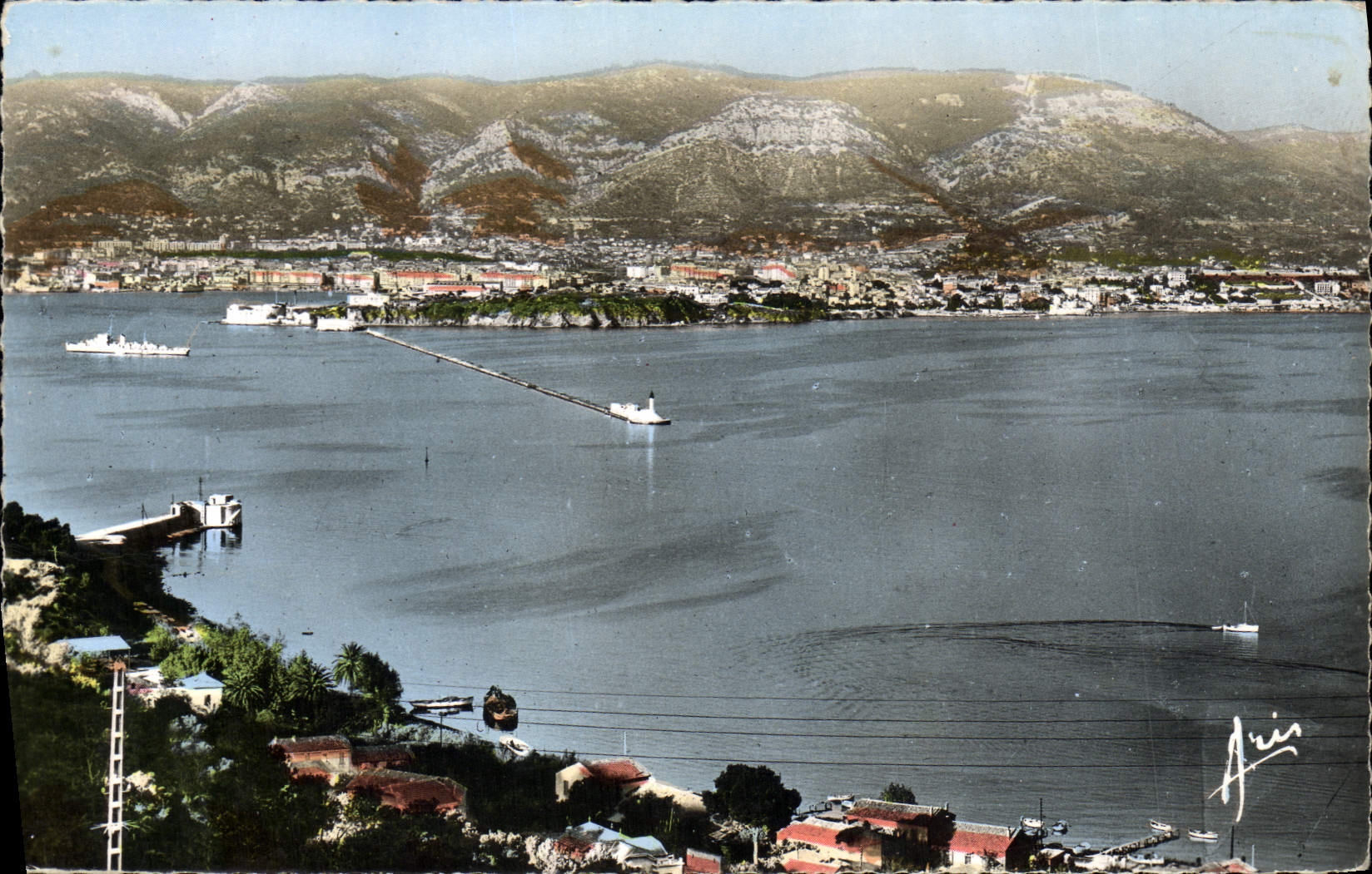 Rade de Toulon — vue de Saint-Mandrier — Éditions ARIS