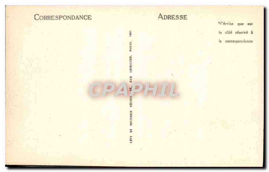 CPA Le Chateau D'If Marseille — Verso