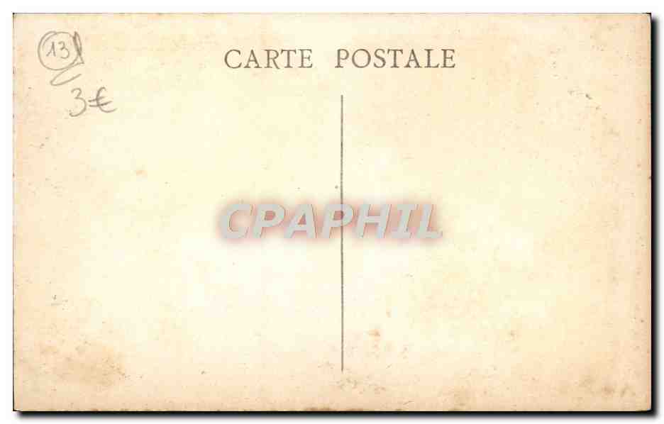 CPA Marseille La Place Castellane Fontaine Cantini et ND de la Garde  — Rückseite