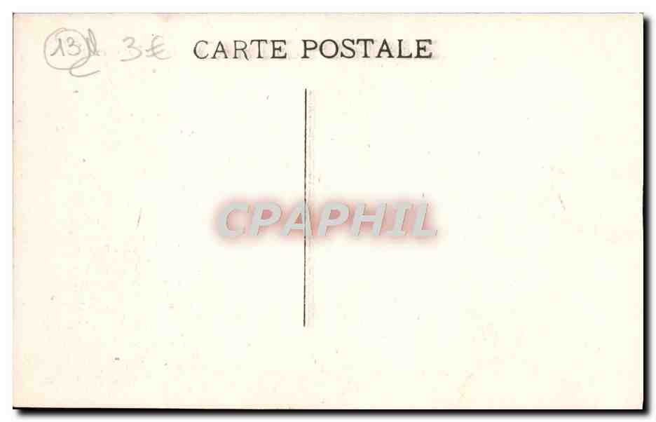 CPA Marseille Escalier Monument De La Gare St Charles — Rückseite